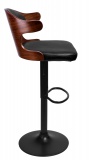 Hoker krzesło barowe FONTANA orzech czarne