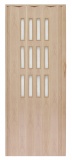 Drzwi harmonijkowe 001S - 80 cm - 50 dąb sonoma mat