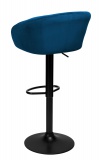 Hoker krzesło barowe PATERSON granatowe Velvet