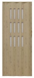 Drzwi harmonijkowe 001S - 80 cm - 48 wiąz 80 cm