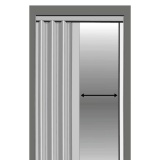 Drzwi harmonijkowe 004 - 90 cm - 07 szary dąb