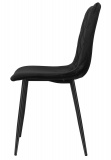 Krzesło DEXTER aksamitne czarne