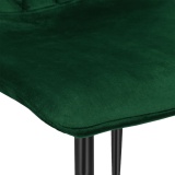 Krzesło DEXTER aksamitne ciemnozielone