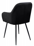 Krzesło tapicerowane SEVILLA czarne Velvet