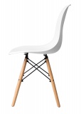 Krzesło skandynawskie PARIS DSR białe