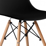 Krzesło skandynawskie MILANO DSR czarne