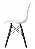 Krzesło skandynawskie PARIS BLACK DSR białe