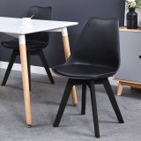 Krzesło nowoczesne DSW LOGAN BLACK czarne