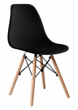 Zestaw krzeseł skandynawskich DSR Paris 4 sztuki czarne