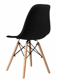 Zestaw krzeseł skandynawskich DSR Paris 4 sztuki czarne