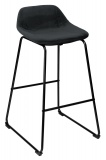 Hoker krzesło barowe SLIGO czarne Velvet