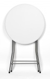 Stolik składany GALA 80 cm biały