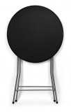 Stolik składany GALA 80 cm czarny
