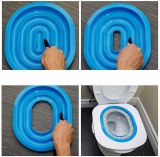 Nakładka na toaletę do nauki dla kota NILS niebieska