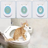 Nakładka na toaletę do nauki dla kota NILS niebieska