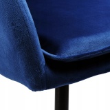 Krzesło tapicerowane SEVILLA granatowe Velvet