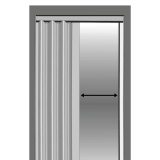 Drzwi harmonijkowe 004 - 80 cm - 08 czarny dąb