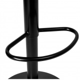 Hoker krzesło barowe CYDRO BLACK grafitowe Velvet