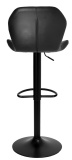Hoker krzesło barowe GORDON BLACK czarne